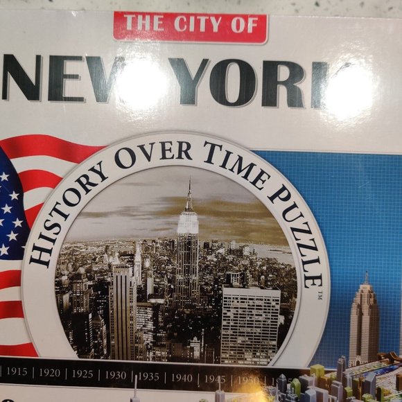 4D Puzzle New York City NYC Skyline Cityscape History Over Time 900 Pcs NEW - Picture 3 of 12